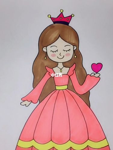 漂亮公主简笔画_简笔画_教程_简笔画教程_文化_绘画