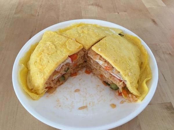 童话bb做的适合各种节日的千层蛋包饭