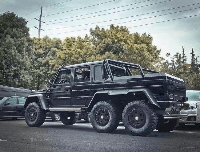 超大猛兽皮卡——奔驰g级amg g63 6x6
