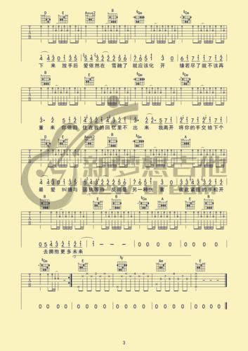 《《不该》吉他谱 周杰伦 电视剧《幻城》主题曲》吉他谱