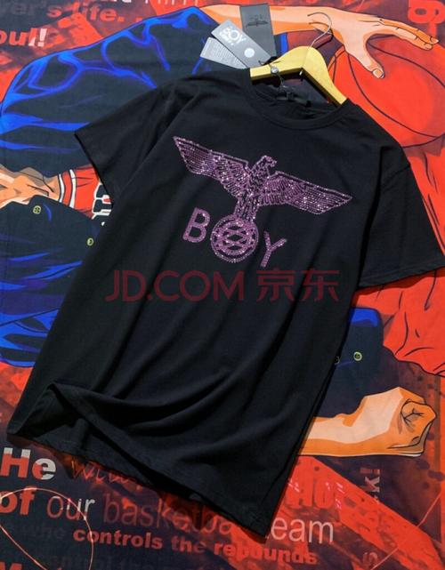 century boy世纪男孩21夏款boy男孩老鹰翅膀刺绣烫钻宽松气质潮人夏天