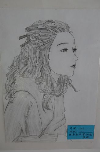 七年级素描作品展