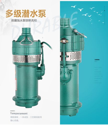 潜水泵220v380v工程降水农用灌溉高扬程大流量多级高压深井抽水泵 1.