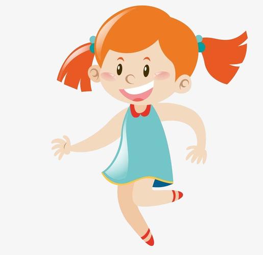 卡通小女孩