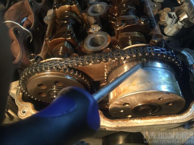 现在悦动vvt发动机正时链条校对图