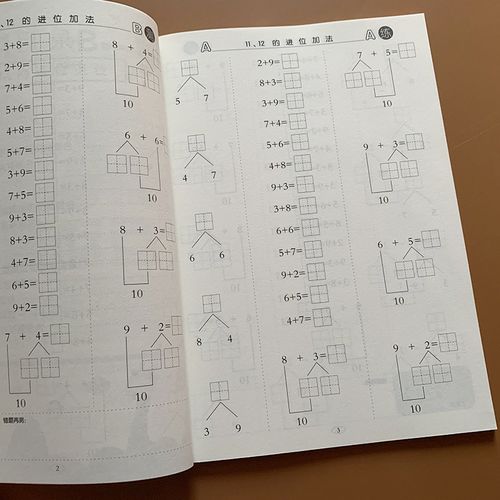 法带田字格 二十以内连加连减加减混合运算学前班一年级数学计算本 凑