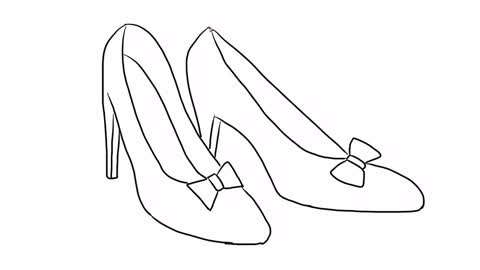 漂亮鞋子简单画,我们都是小画家