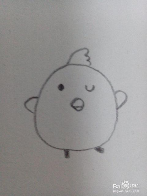 教宝宝画小鸡