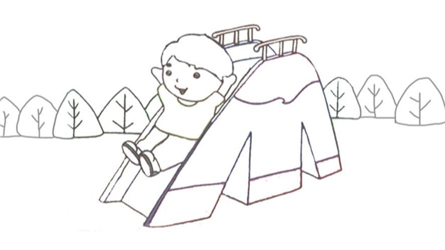 我心中的幼儿园简笔画怎么画