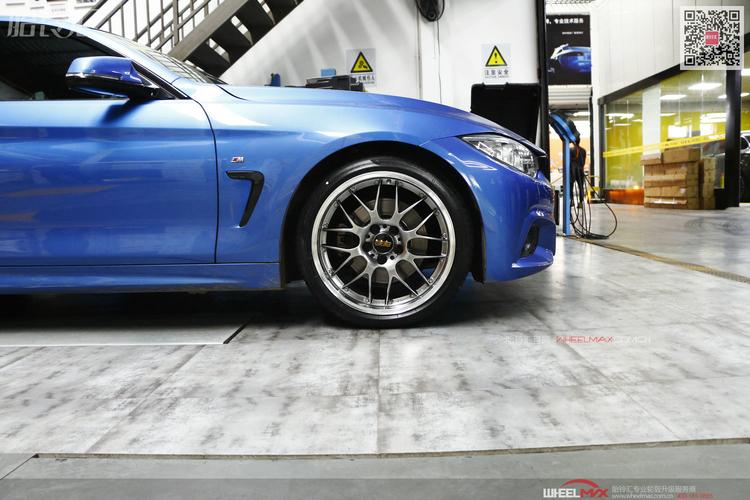 宝马4系f33安装日本bbs锻造两片式rs-gt款式