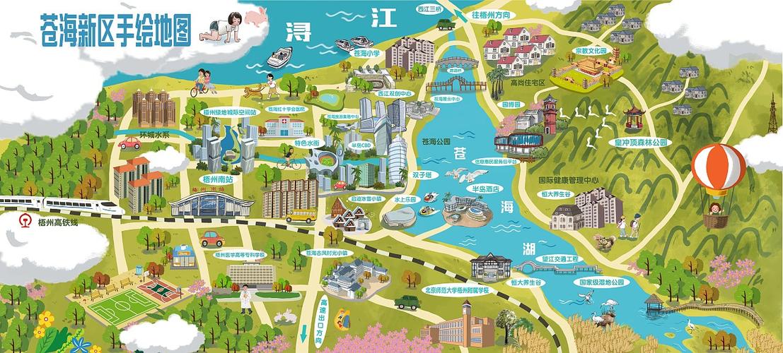 几张手绘地图|插画|商业插画|shulins - 原创作品