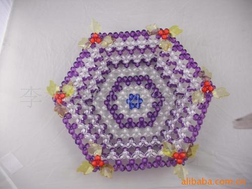 厂家供应手工制品果盘 串珠果盘 水果盘 亚克力果盘 亚克力水果盘