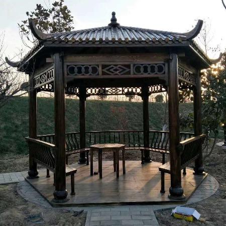 碳化木凉亭厂家防腐木仿古凉亭价格万木春碳化防腐木亭子