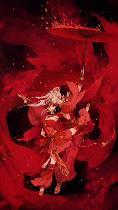 彼岸花.手绘,古风.