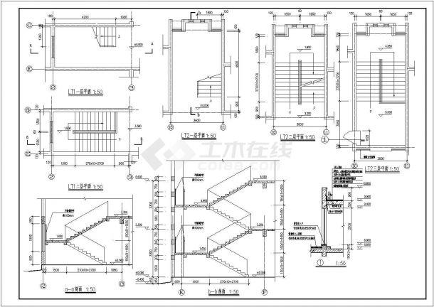内含: 设计说明,各层平面图,屋顶平面图,立剖面图,楼梯大样图等;内容