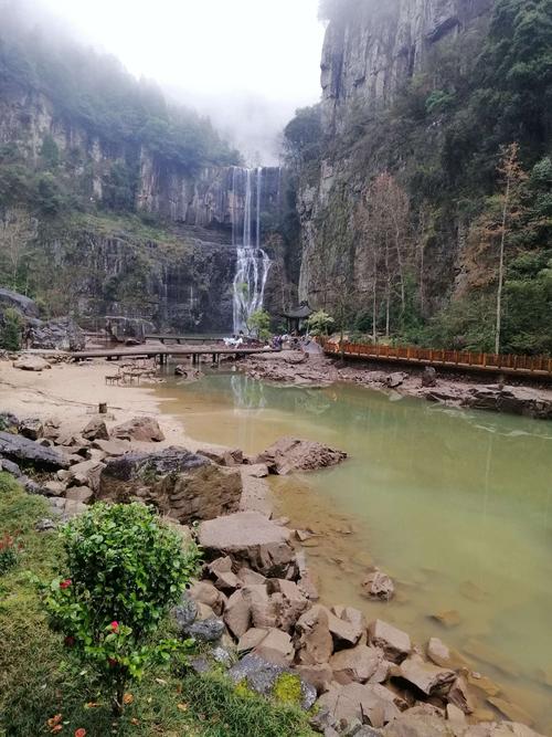 浙江温州文成县的百丈漈风景区