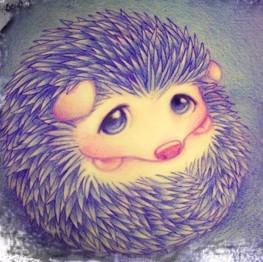 求一张 受伤的刺猬 主题的图片.我做qq头像的. 要好看