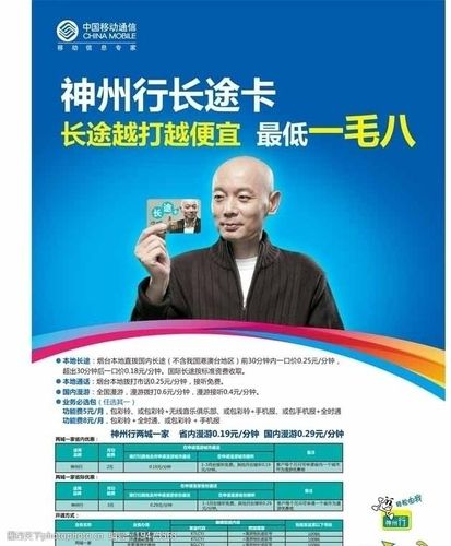 海报设计  关键词:神州行长途卡 蓝色背景 光晕 彩虹 葛优 神州行小