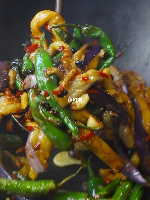 擂辣椒炒茄子_炒茄子_辣椒_美食_茄子_小红书爆款美食