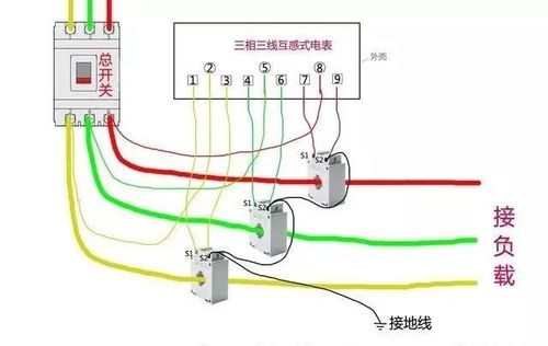 看一下三相四线电表接线图