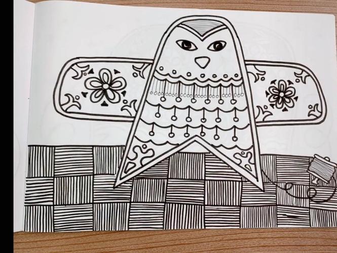 "停课不停学"一温三小幼儿园大班段美术《线描画》 看图讲故事