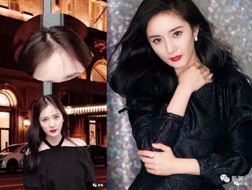 完全看不粗,杨幂的头发