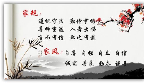 家风,家规,家训可传世———[油田十中四三班一组]