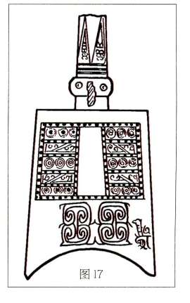 编钟乳钉纹纹样简笔画