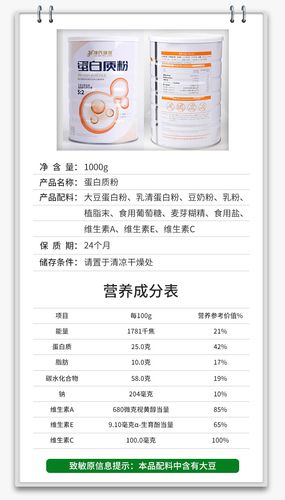 捷氏瑞健中老年高钙蛋白质粉1000g动植物蛋白成人营养