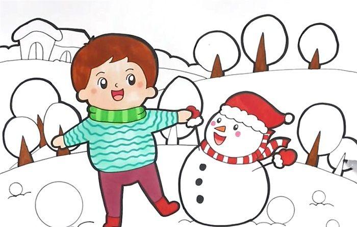 儿童画快乐的童年