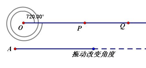 几何画板 画720度角