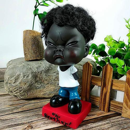 包邮 摇头娃娃摆件非洲小黑人祝福喜怒哀乐表情娃家居礼品创意可爱网