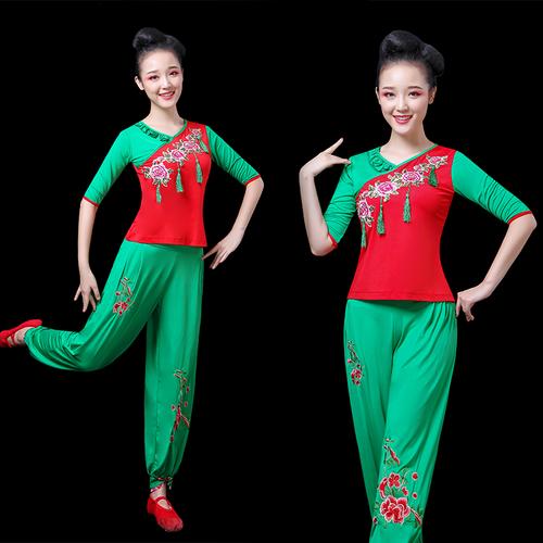 热卖秧歌服演出服2019新款女成人东北民族风舞蹈服装中老年广场舞套装