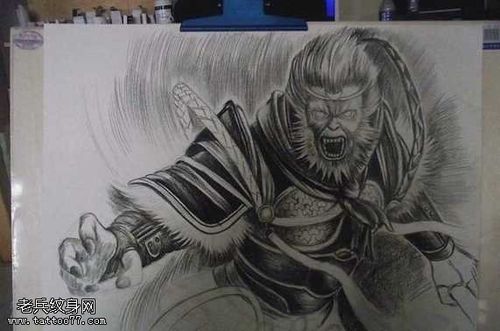 孙悟空纹身图片