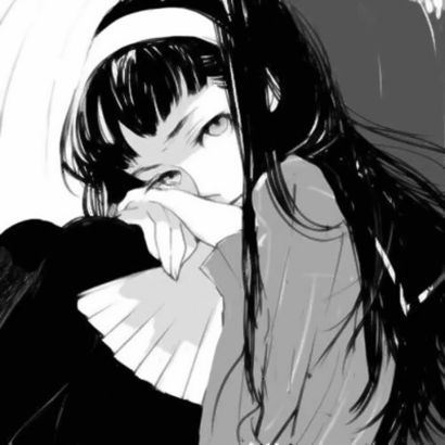 丧女头像动漫高清好看的黑暗系女生漫画头像丧气图片