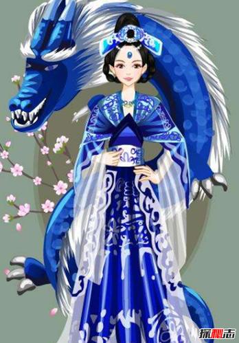 神话传说人物龙女,与人类男性婚恋的异类女性(最早源于佛教)