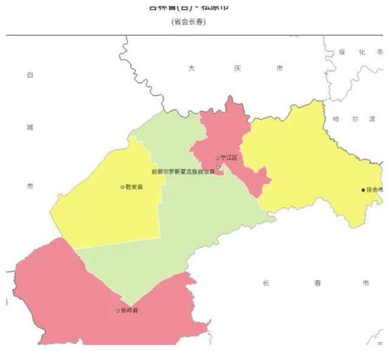洮南市大安市白城市行政区划图延边朝鲜族自治州延吉市图们市敦化市