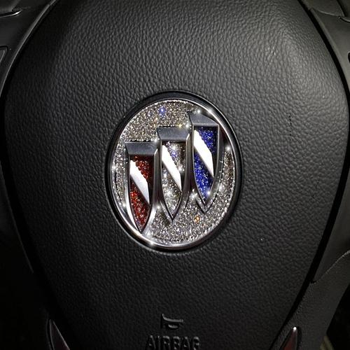 适用于别克车标贴钻石英朗君威君越昂科威昂科拉威朗汽车装饰改装