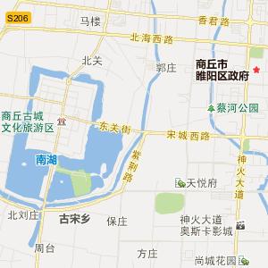 商丘市睢阳区行政地图