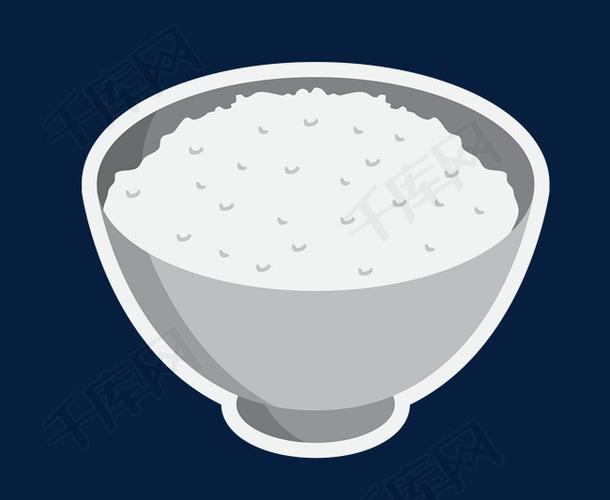 矢量卡通扁平化白米饭png矢量白米饭卡通白米饭扁平化白米饭白米饭png