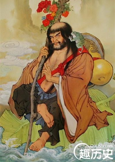又称铁拐李,相传姓李,名玄,又叫李凝阳,李洪水,李孔目.