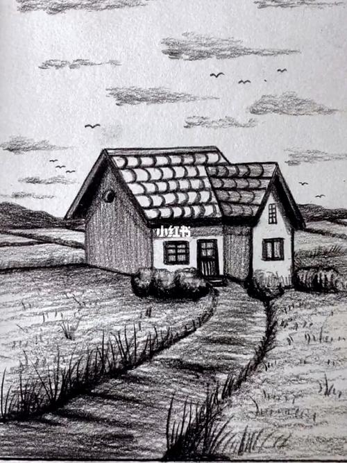素描怎么画小房子?三个步骤教会你!_素描_兴趣爱好