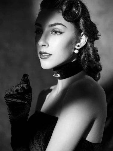 费雯丽同款黑白肖像|优雅至上_肖像照_摄影_摄影_写真