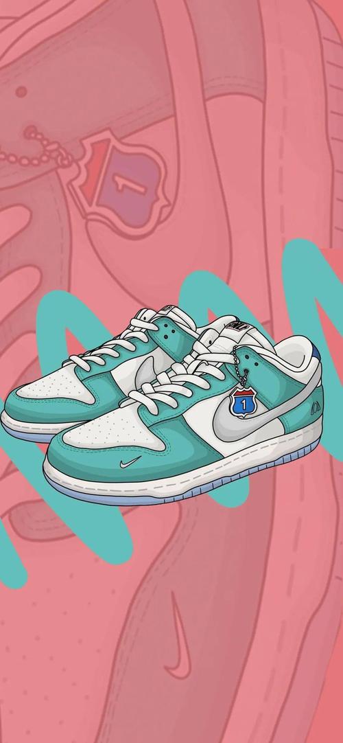 壁池潮鞋插画壁纸