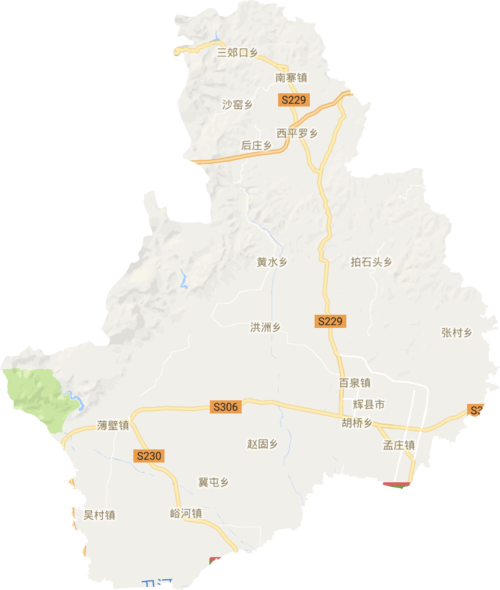 辉县市高清卫星地图,辉县市高清谷歌卫星地图