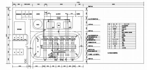 山东某35kv变电所电气总平面布置图