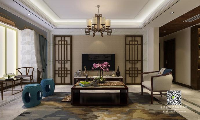 保定【未来花郡】135平中国风装修效果图