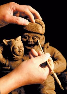 张振福泥塑作品