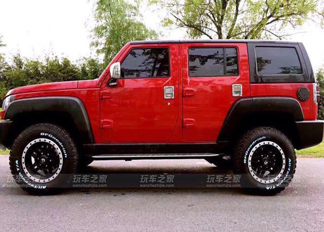 一个女汉子迷上了改装 北京bj40升级轮毂轮胎