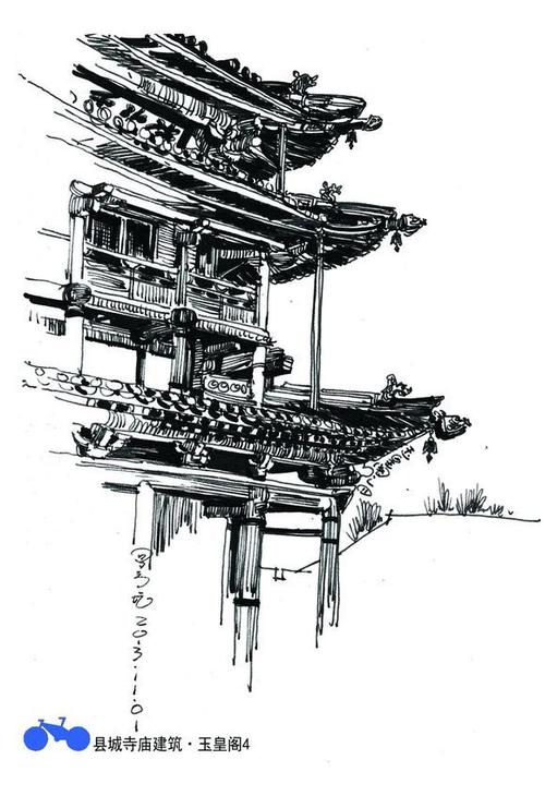 钢笔下的县城古建筑_看图_蔚县吧_百度贴吧